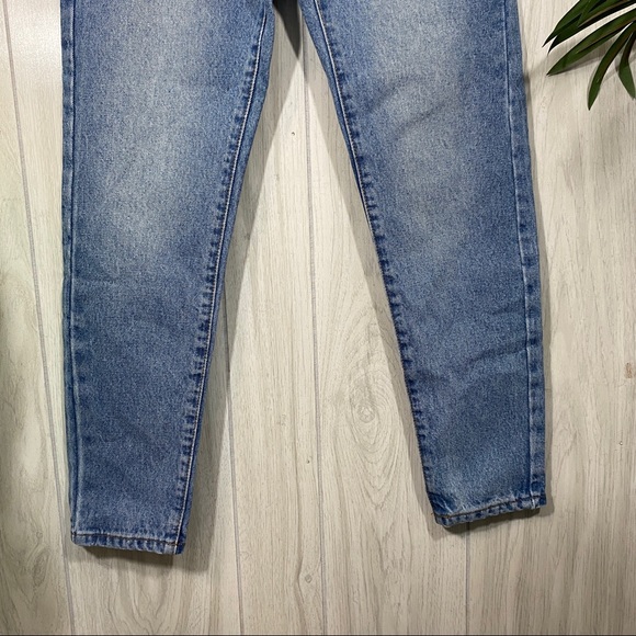 NEW Princess Polly Springfield Mom Mid Wash Two Tone Denim Jeans size 0 NWT - Picture 5 of 15
